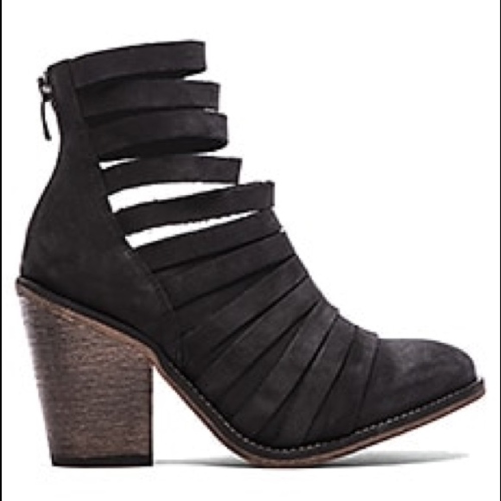 Free People Hybrid Heel Boot Suede Black 38